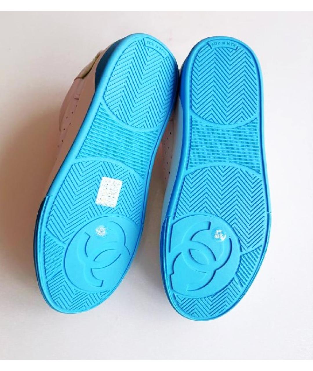 CHANEL Мульти кожаные кеды, фото 6