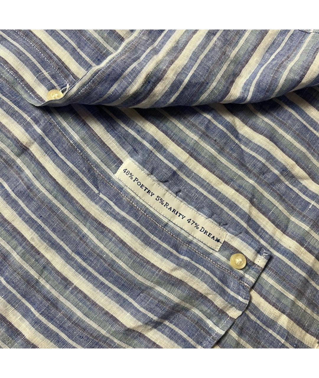 ETRO Голубая льняная кэжуал рубашка, фото 4