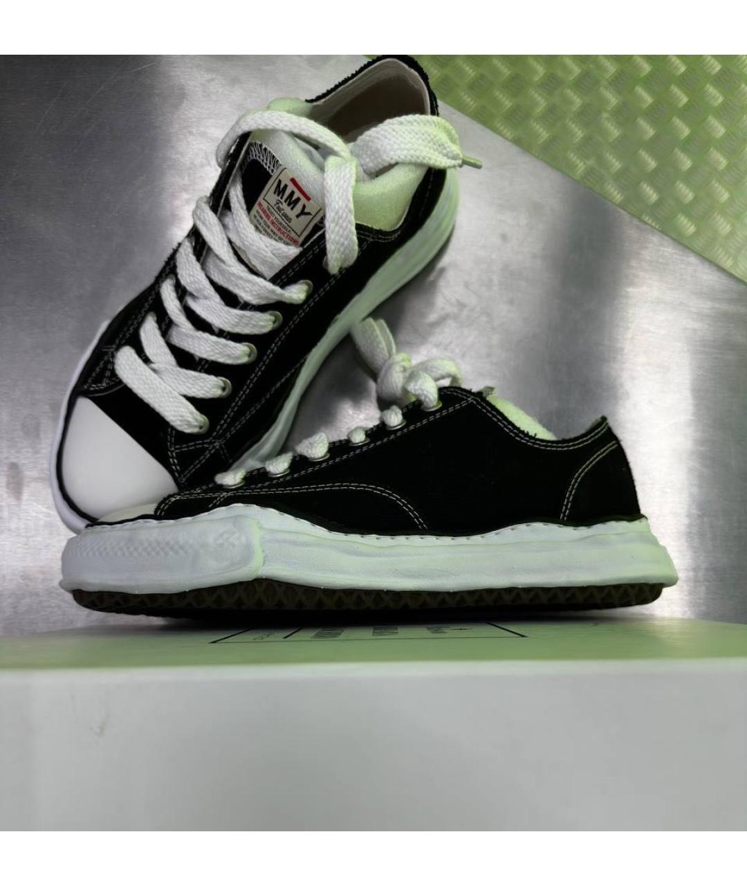 Mihara Yasuhiro Черные низкие кроссовки / кеды, фото 3