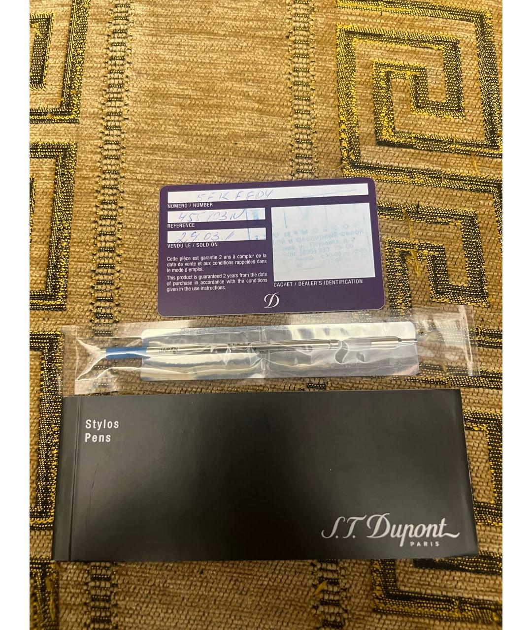 DUPONT Черная латунная шариковая ручка, фото 5