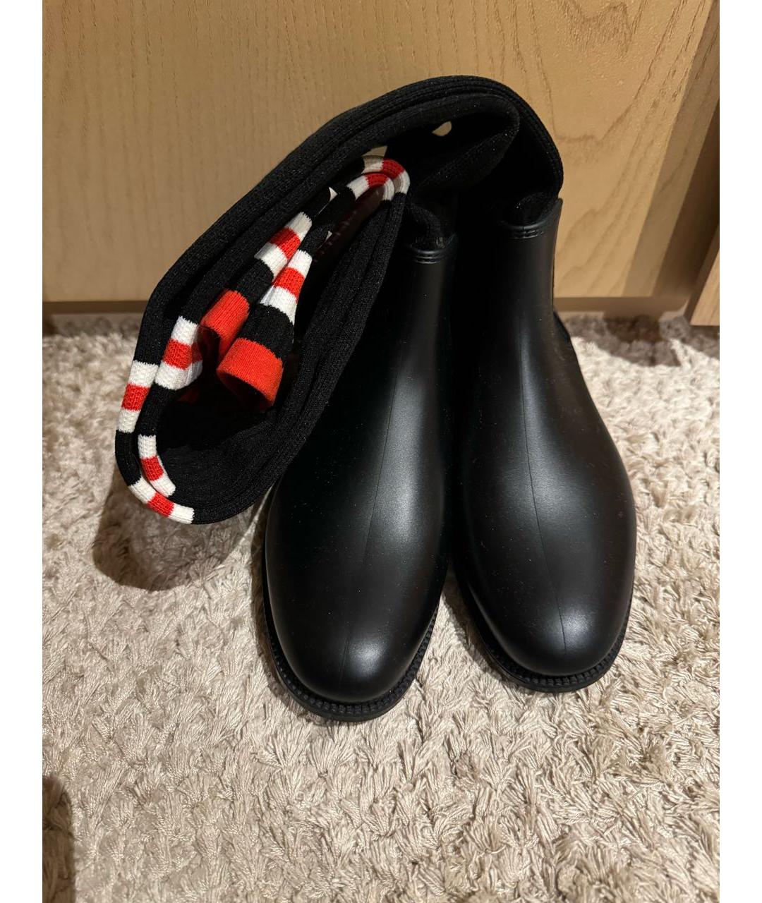 GIVENCHY Черные резиновые ботфорты, фото 2