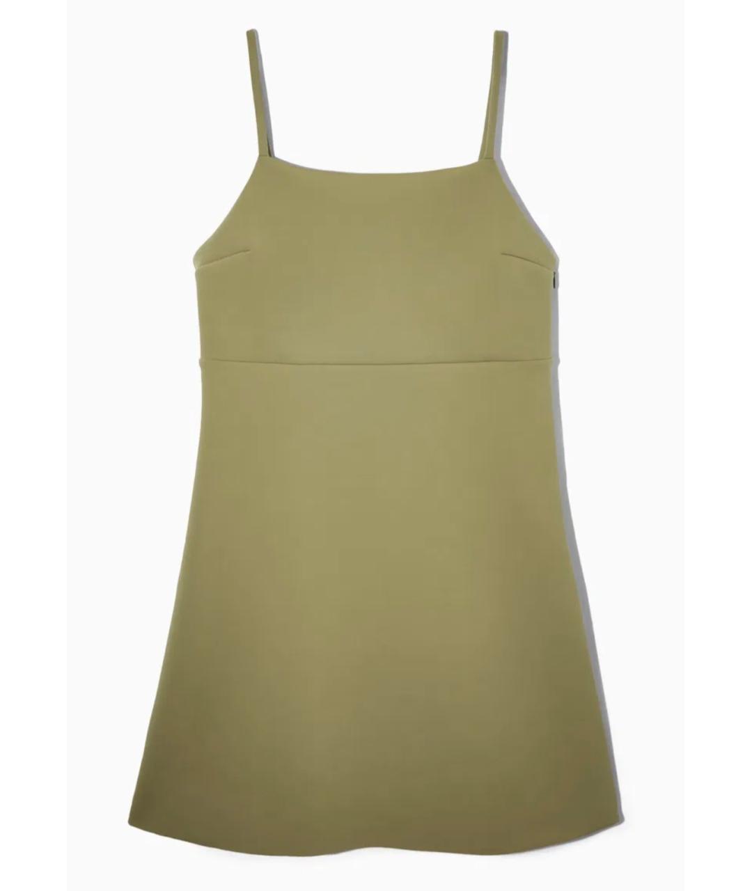 COS Горчичное хлопковое повседневное платье, фото 6