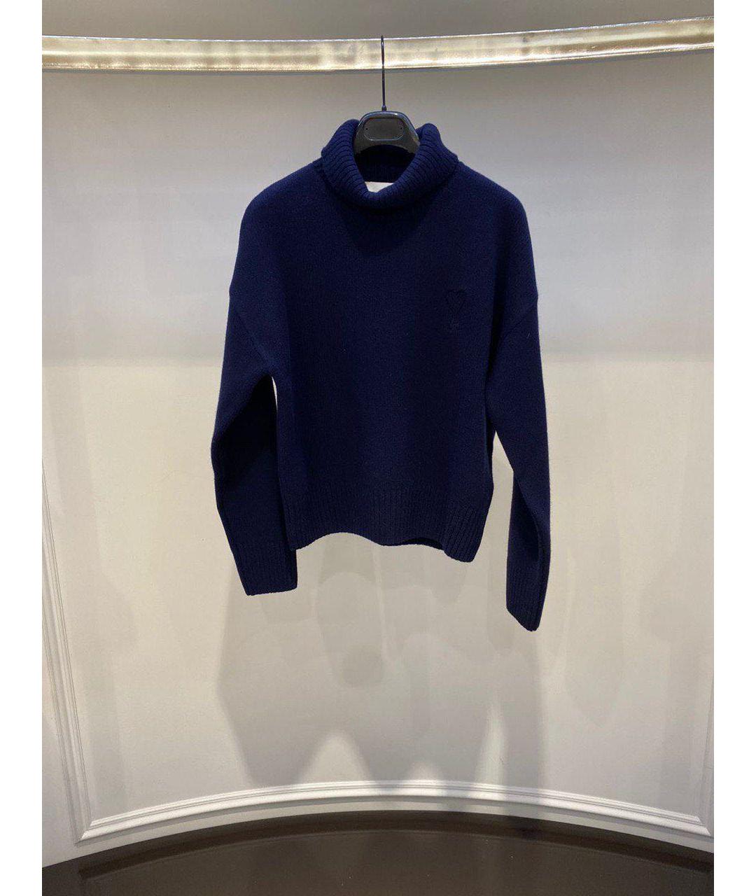 Ami Paris Темно-синий джемпер / свитер, фото 3