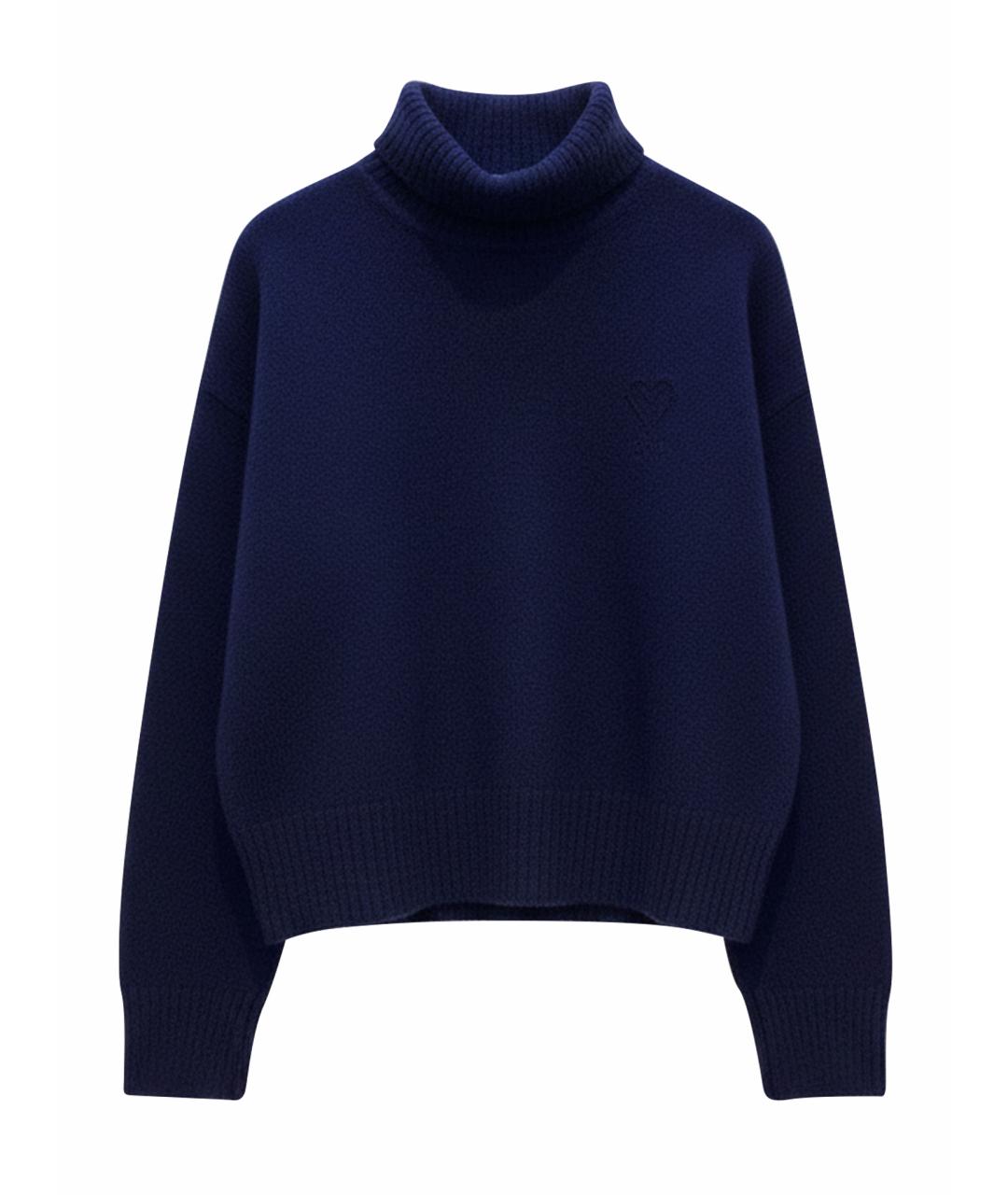 Ami Paris Темно-синий джемпер / свитер, фото 1