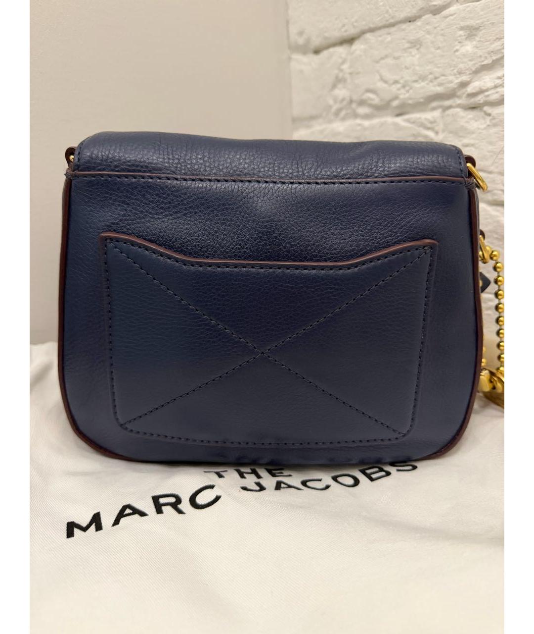 MARC JACOBS Синяя кожаная сумка через плечо, фото 4