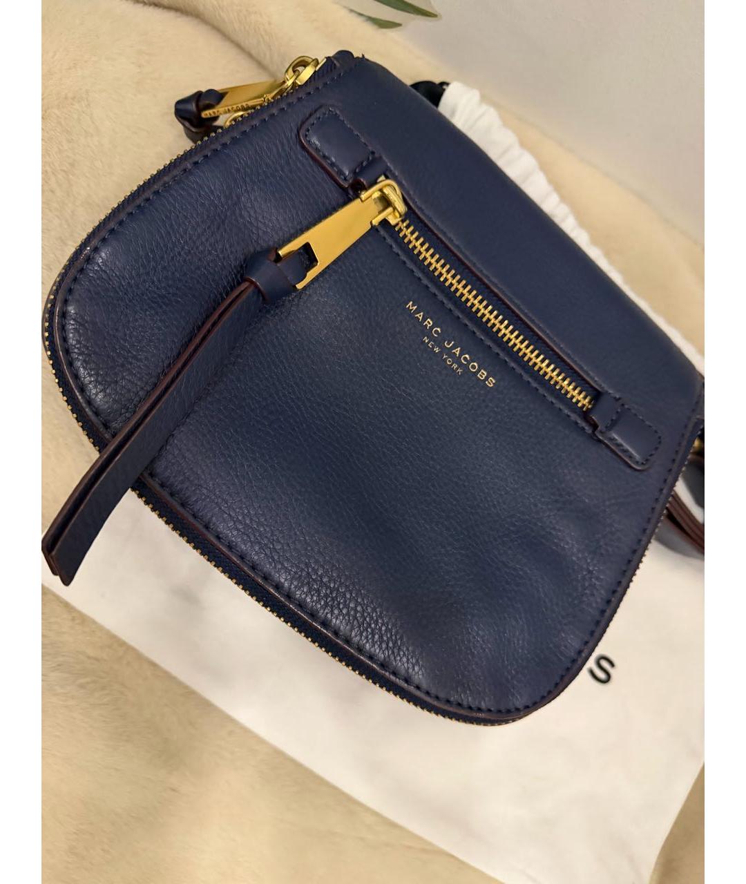 MARC JACOBS Синяя кожаная сумка через плечо, фото 8