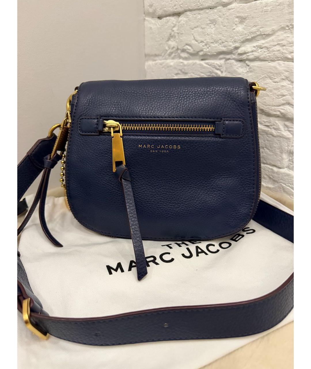 MARC JACOBS Синяя кожаная сумка через плечо, фото 9