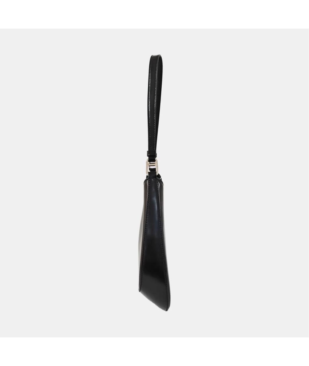 PRADA Черная кожаная сумка с короткими ручками, фото 2