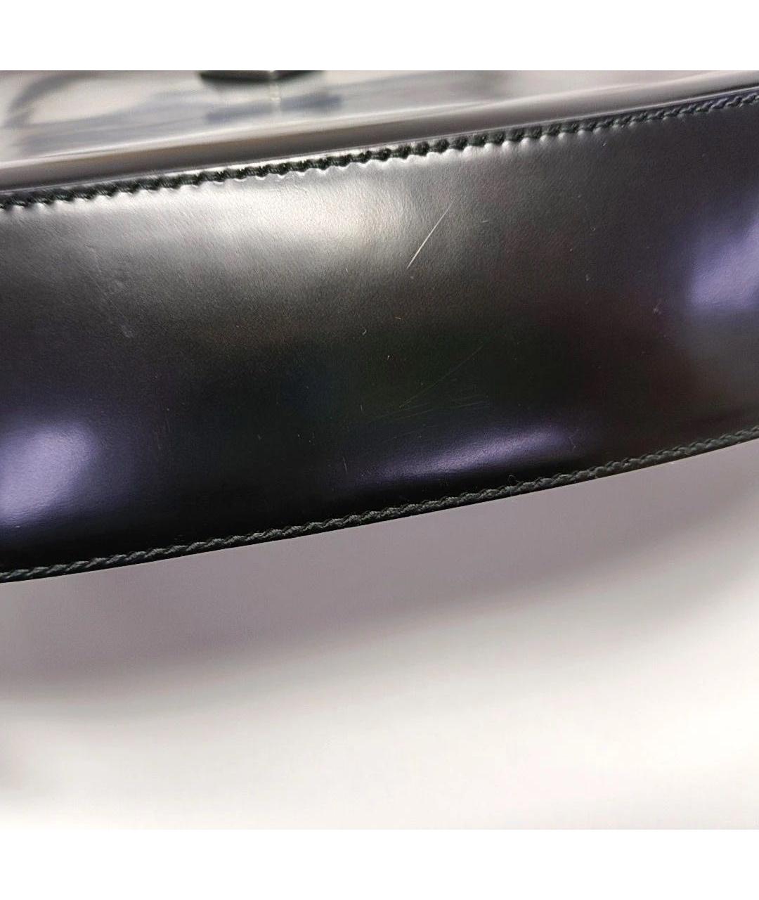 PRADA Черная кожаная сумка с короткими ручками, фото 7
