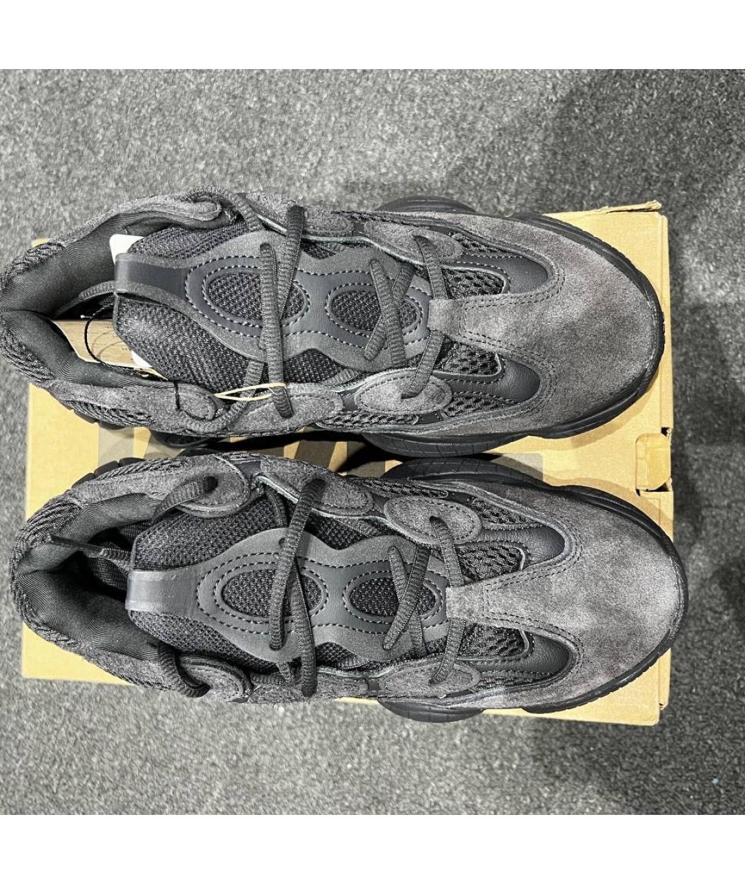 ADIDAS YEEZY Черные низкие кроссовки / кеды, фото 2