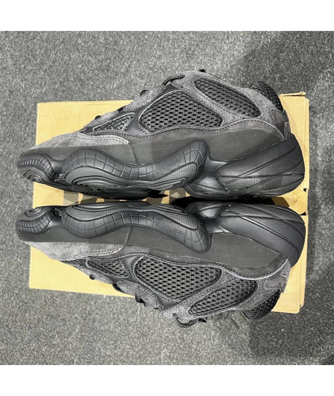 ADIDAS YEEZY Черные низкие кроссовки / кеды, фото 3