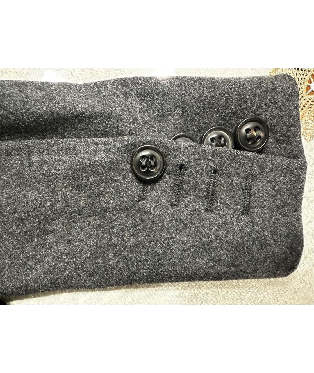 DSQUARED2 Антрацитовое шерстяное пальто, фото 4