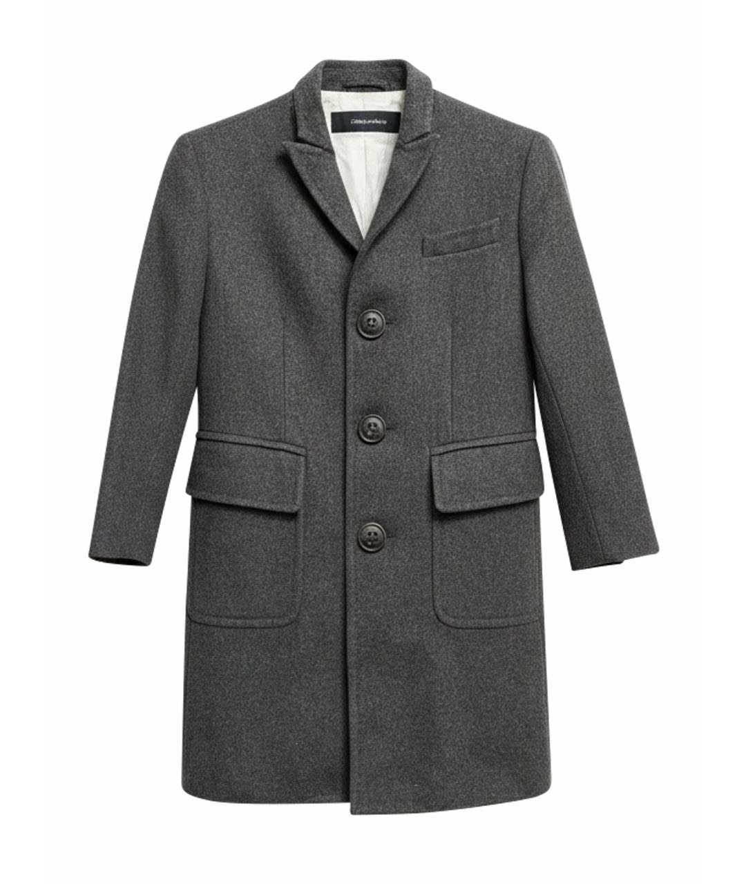 DSQUARED2 Антрацитовое шерстяное пальто, фото 1