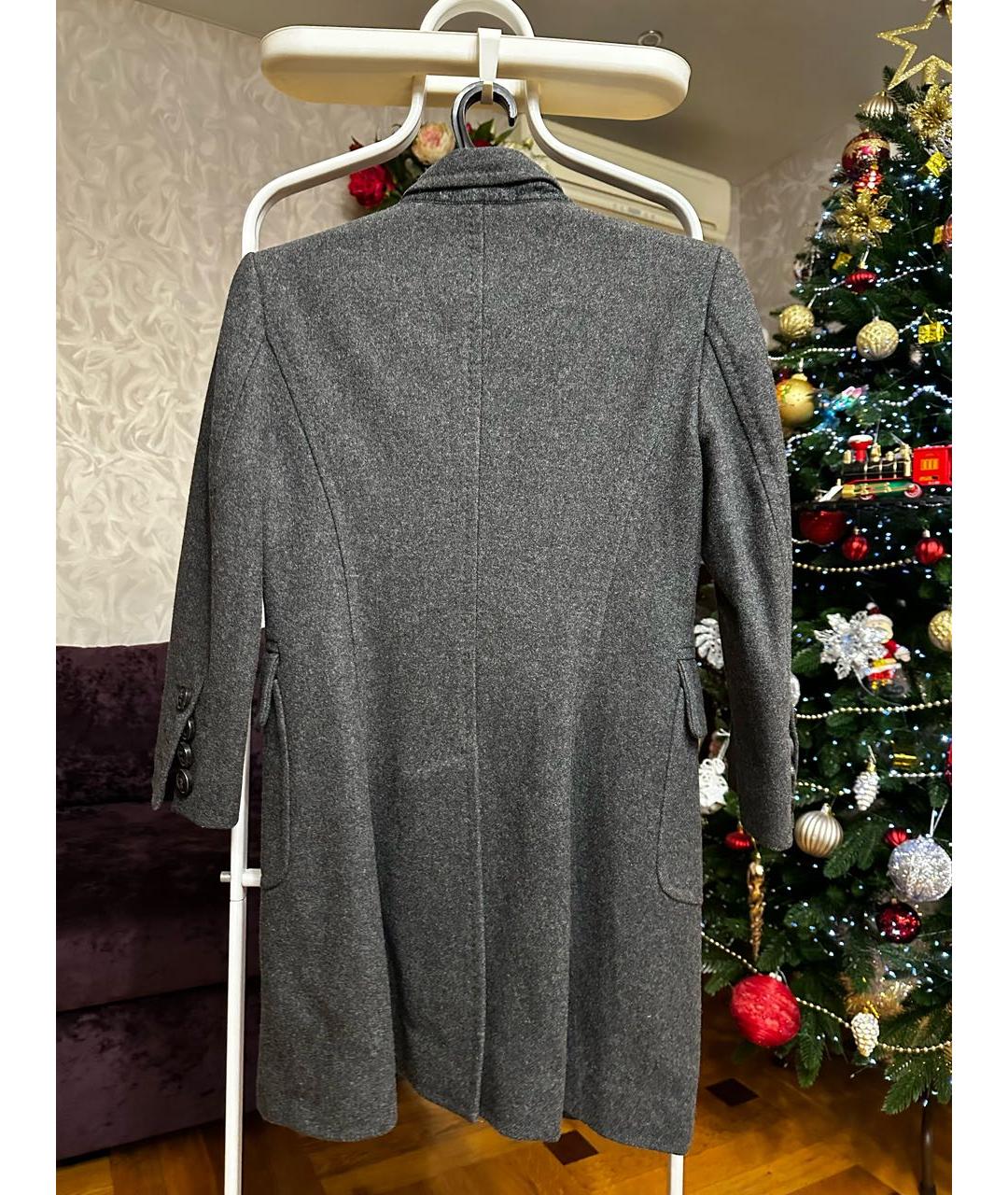 DSQUARED2 Антрацитовое шерстяное пальто, фото 2