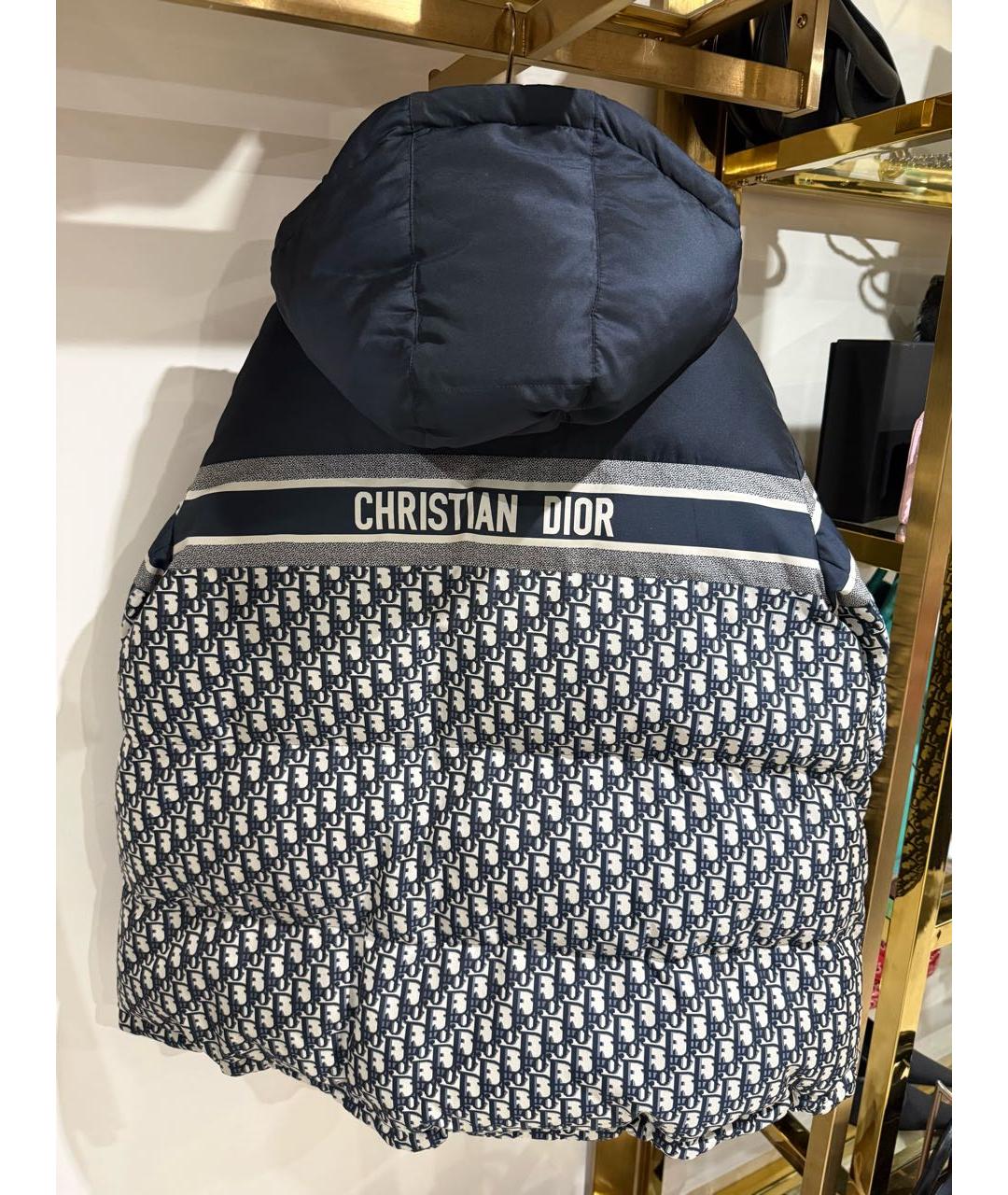 CHRISTIAN DIOR Темно-синий пуховик, фото 3