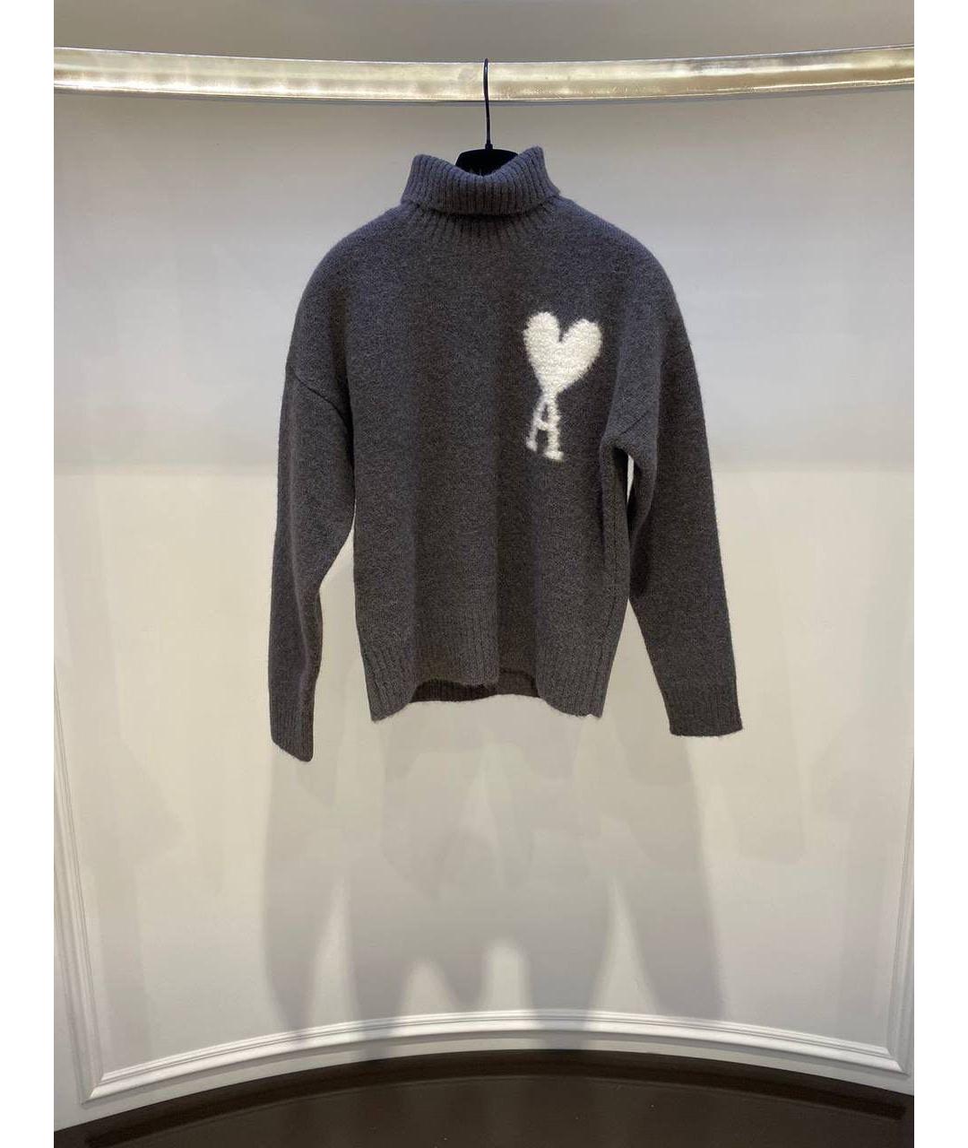 Ami Paris Серый джемпер / свитер, фото 2