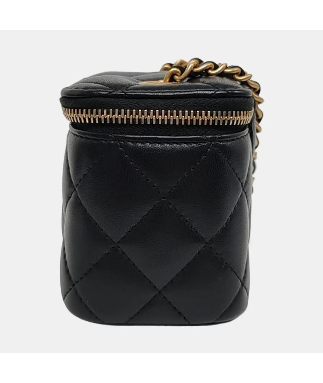 CHANEL Черная кожаная сумка через плечо, фото 2