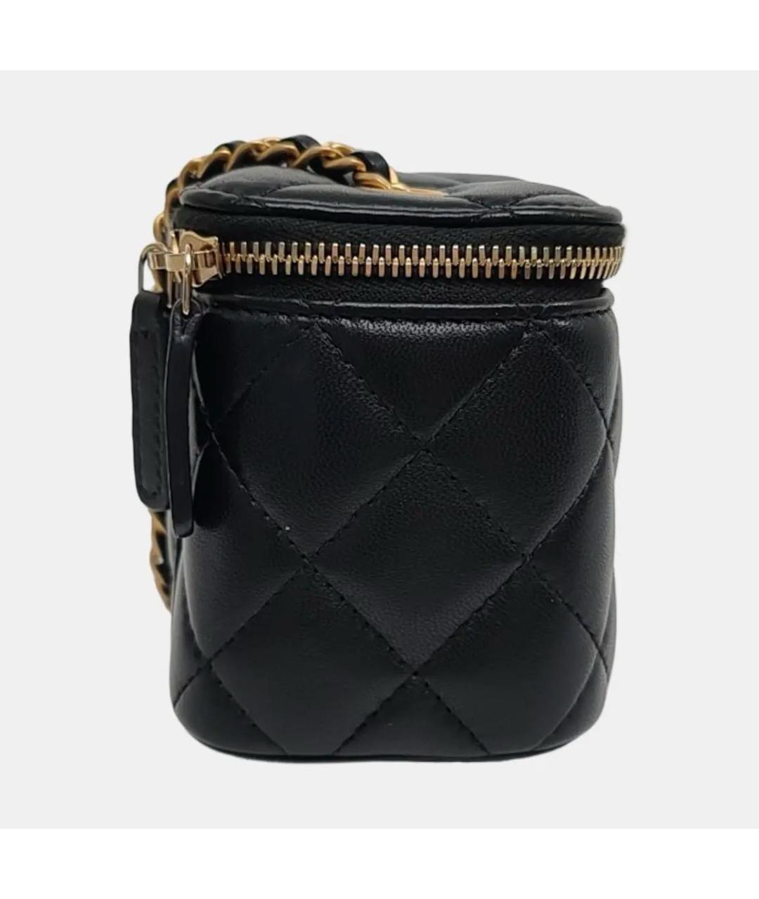 CHANEL Черная кожаная сумка через плечо, фото 3