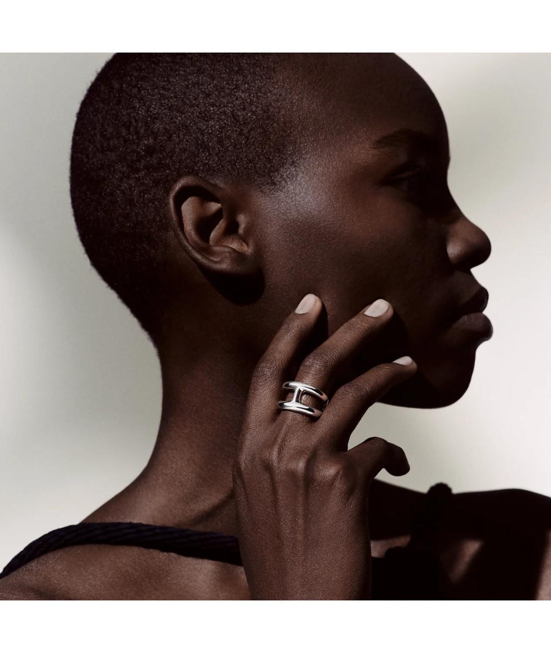 HERMES Серебряное серебряное кольцо, фото 6