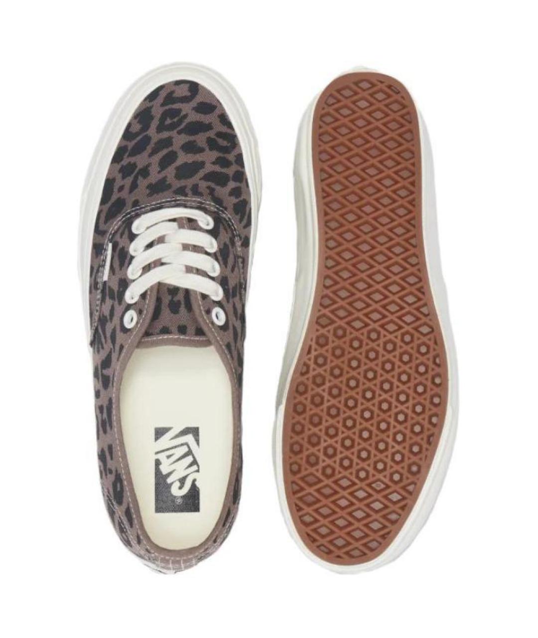 VANS Коричневые текстильные кроссовки, фото 4