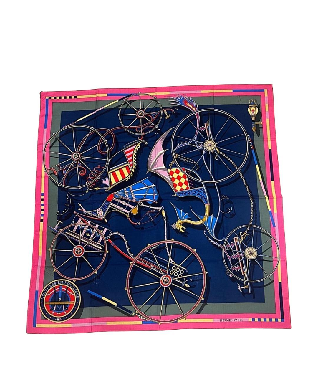 HERMES Мульти кашемировый платок, фото 1