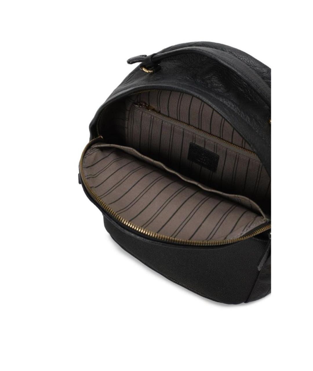 LOUIS VUITTON Черный кожаный рюкзак, фото 4