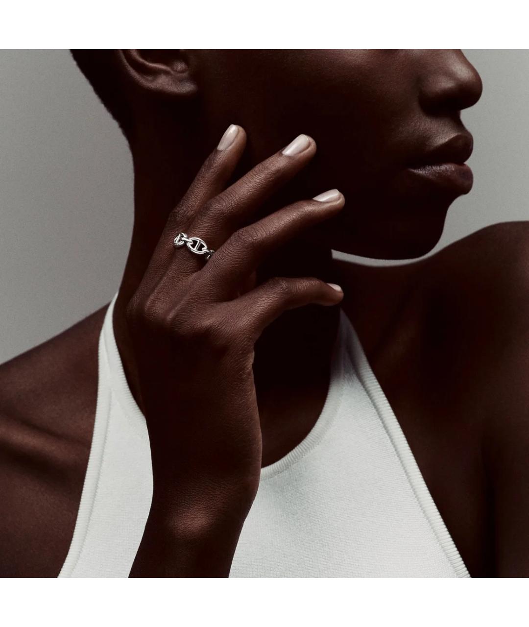 HERMES Серебряное серебряное кольцо, фото 5