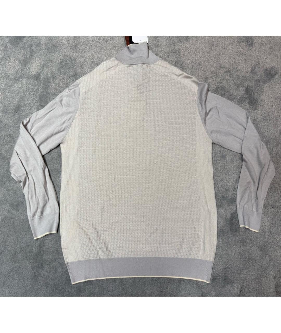 STEFANO RICCI Серый кашемировый джемпер / свитер, фото 2