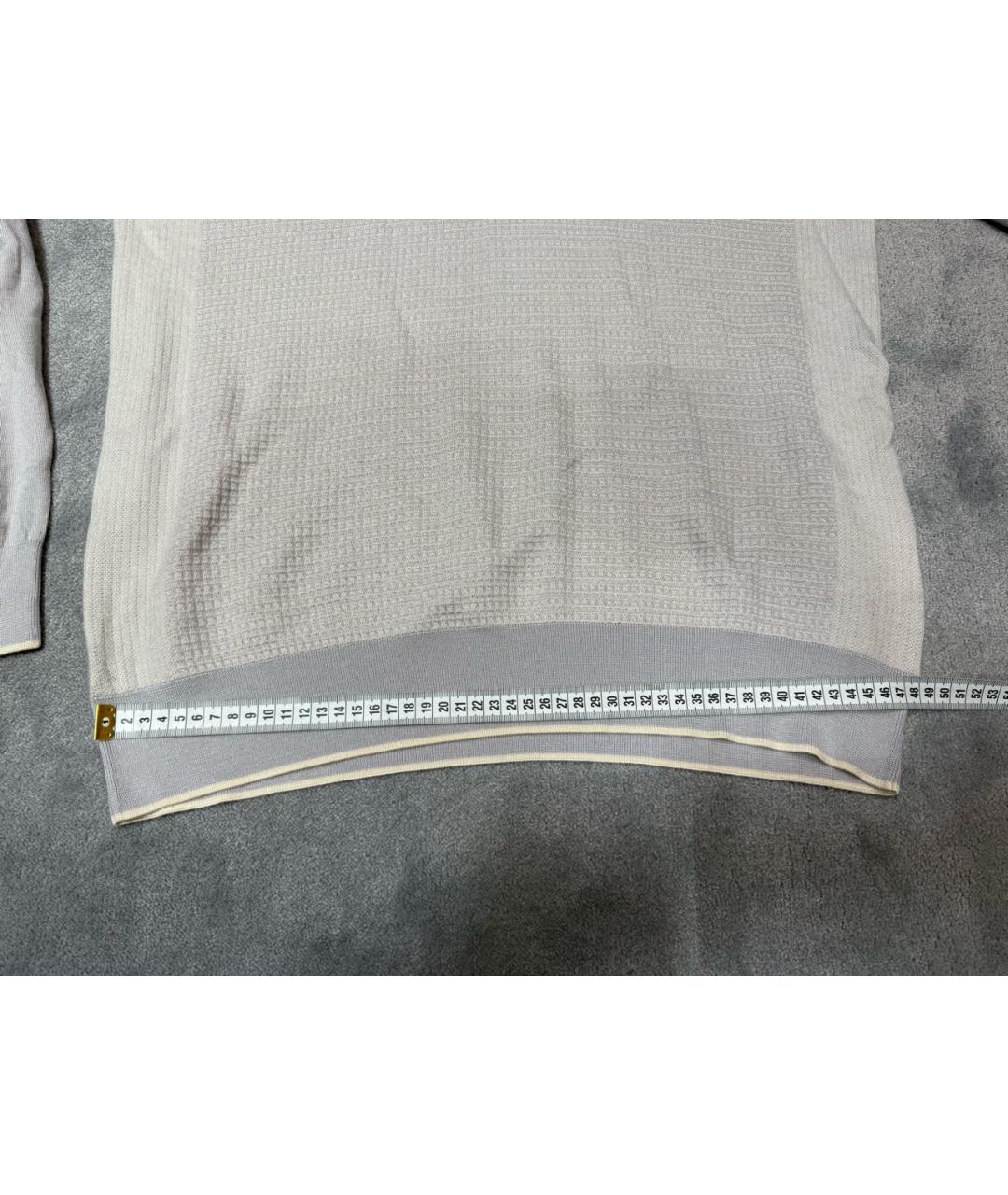 STEFANO RICCI Серый кашемировый джемпер / свитер, фото 6