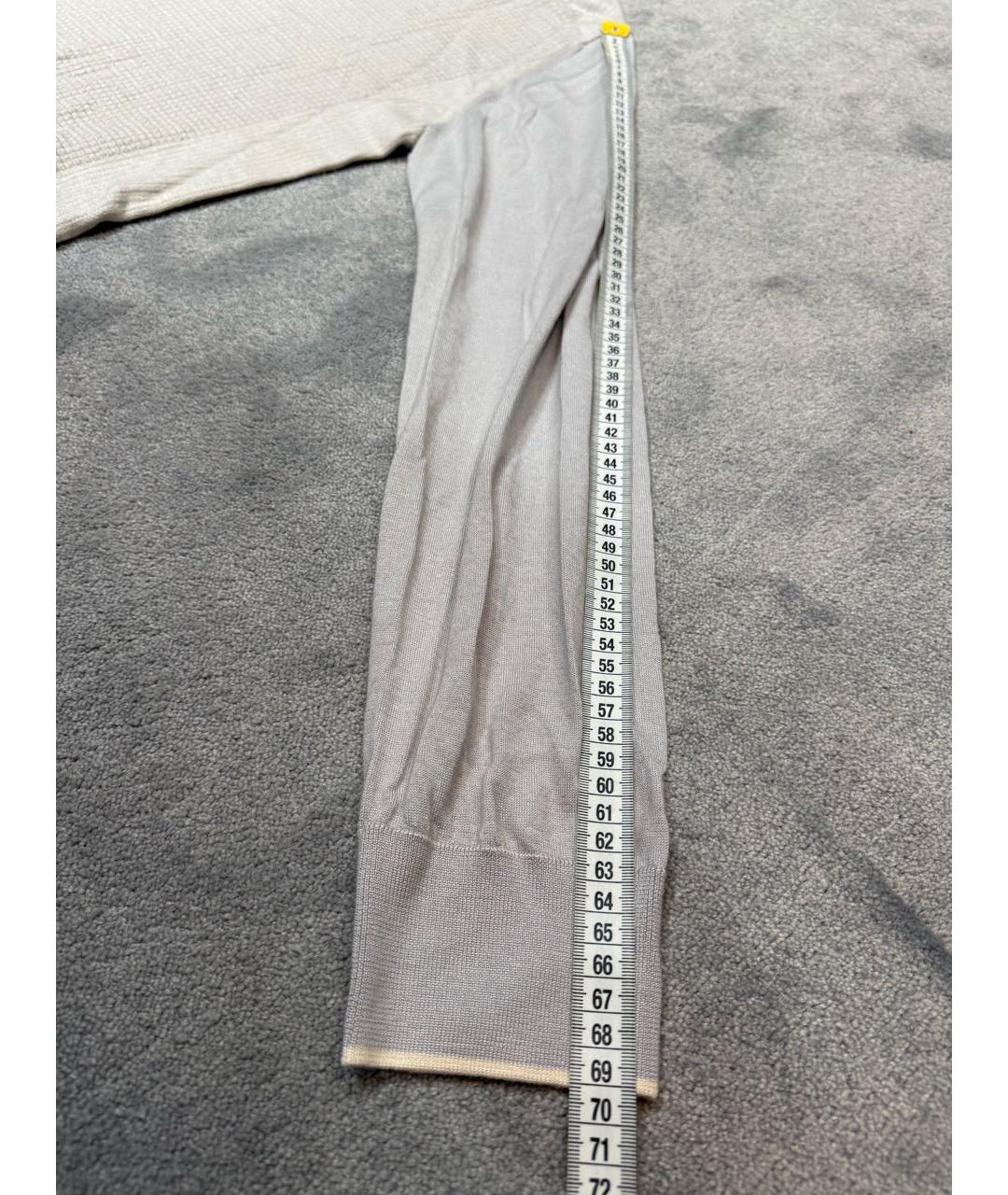 STEFANO RICCI Серый кашемировый джемпер / свитер, фото 5