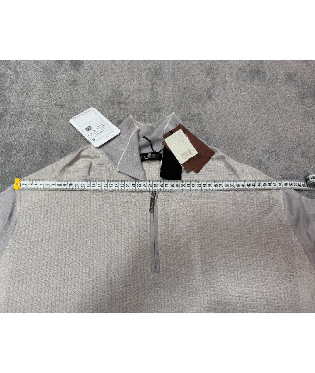 STEFANO RICCI Серый кашемировый джемпер / свитер, фото 3