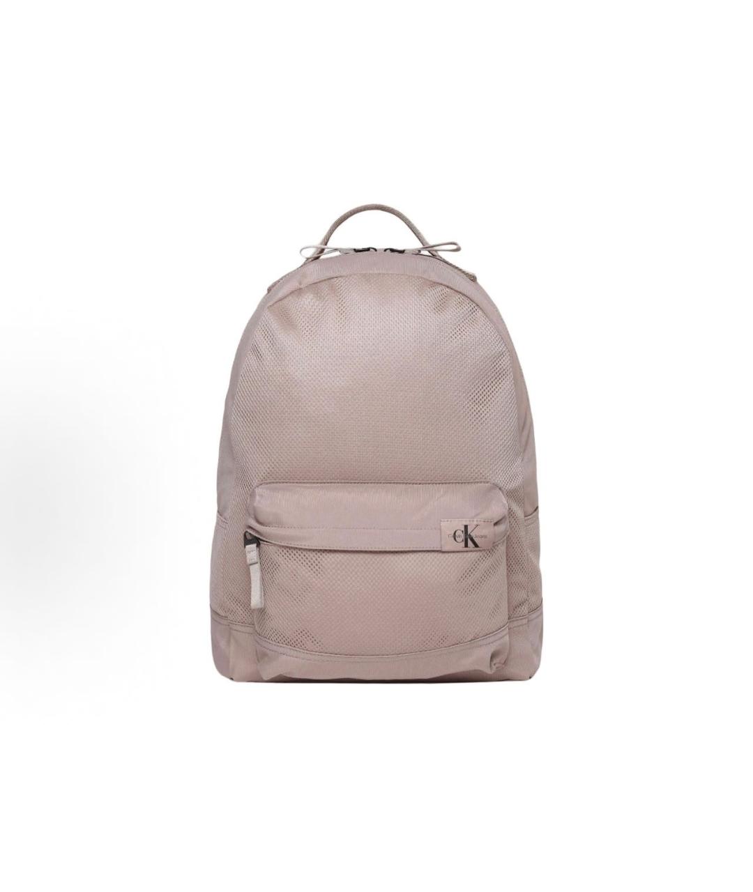 CALVIN KLEIN Бежевый тканевый рюкзак, фото 5