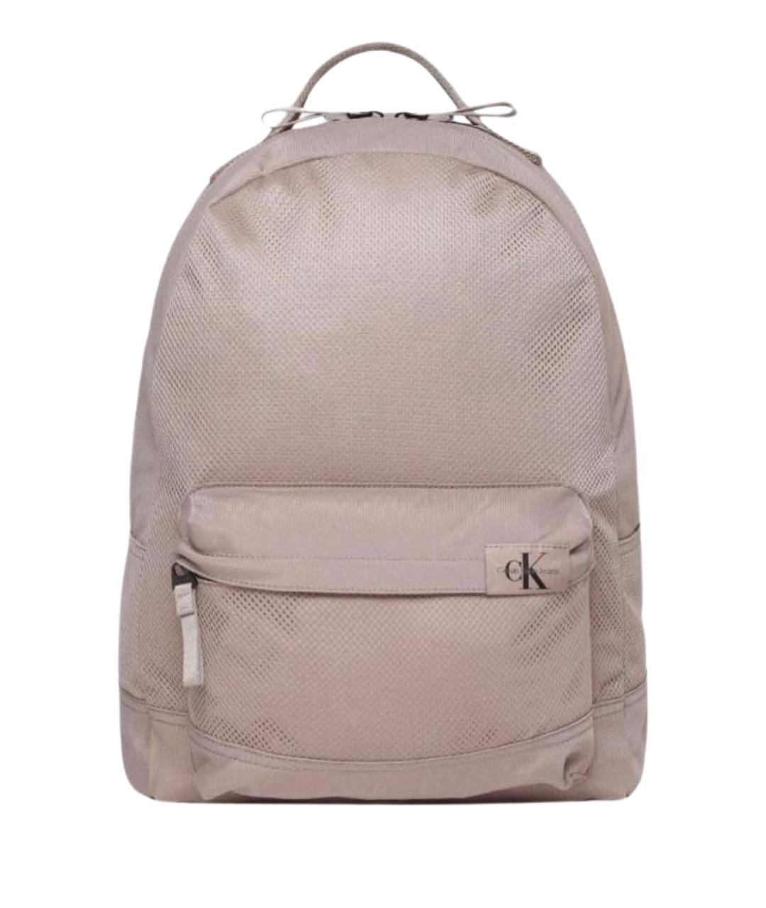 CALVIN KLEIN Бежевый тканевый рюкзак, фото 1