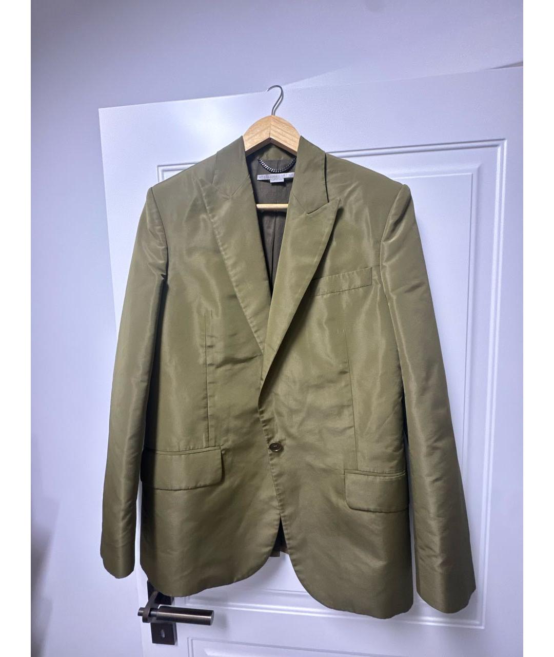 STELLA MCCARTNEY Хаки вискозный жакет/пиджак, фото 7