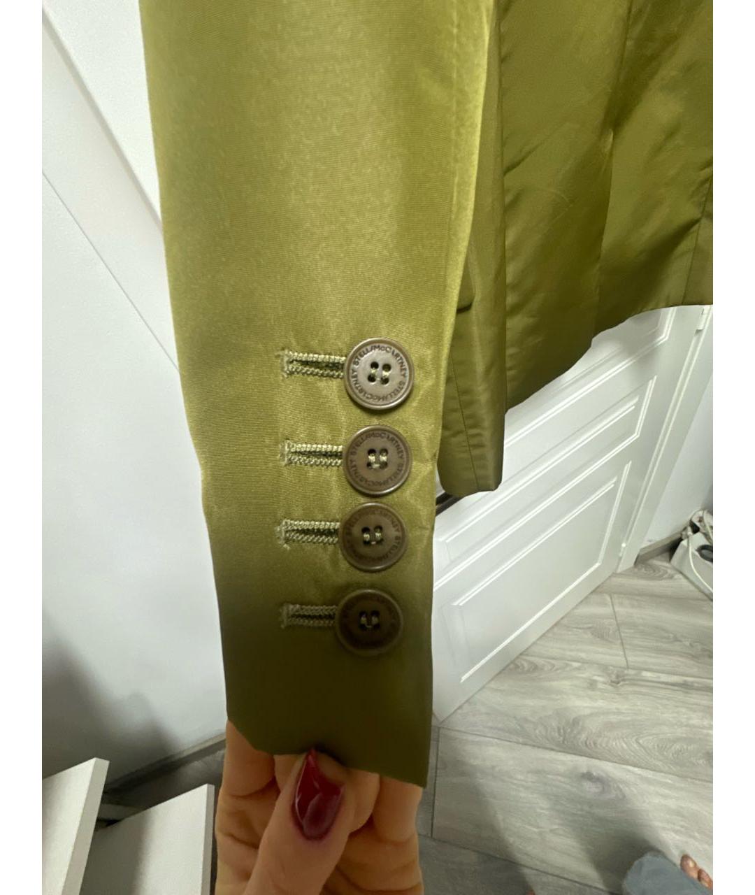 STELLA MCCARTNEY Хаки вискозный жакет/пиджак, фото 5