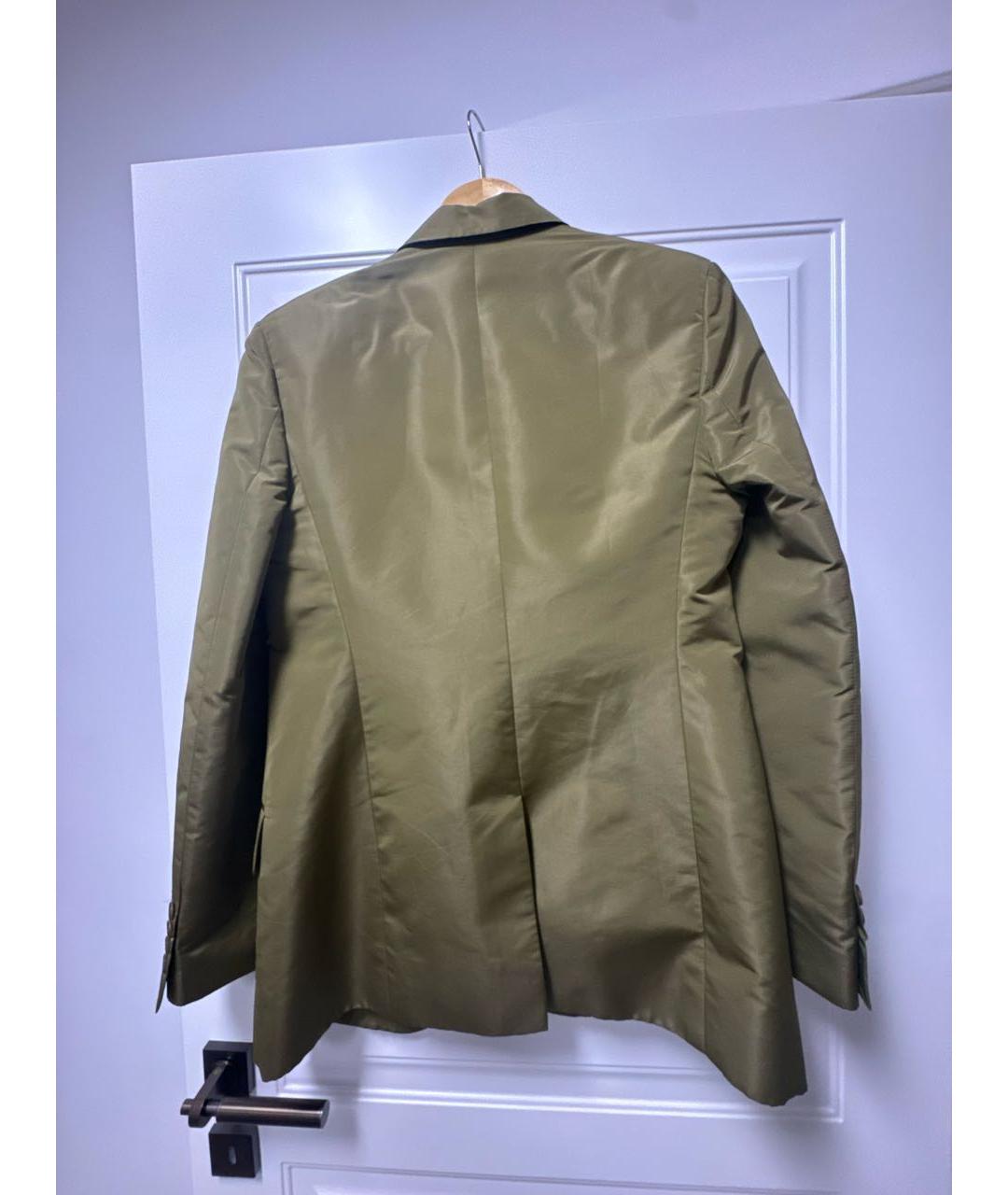 STELLA MCCARTNEY Хаки вискозный жакет/пиджак, фото 4