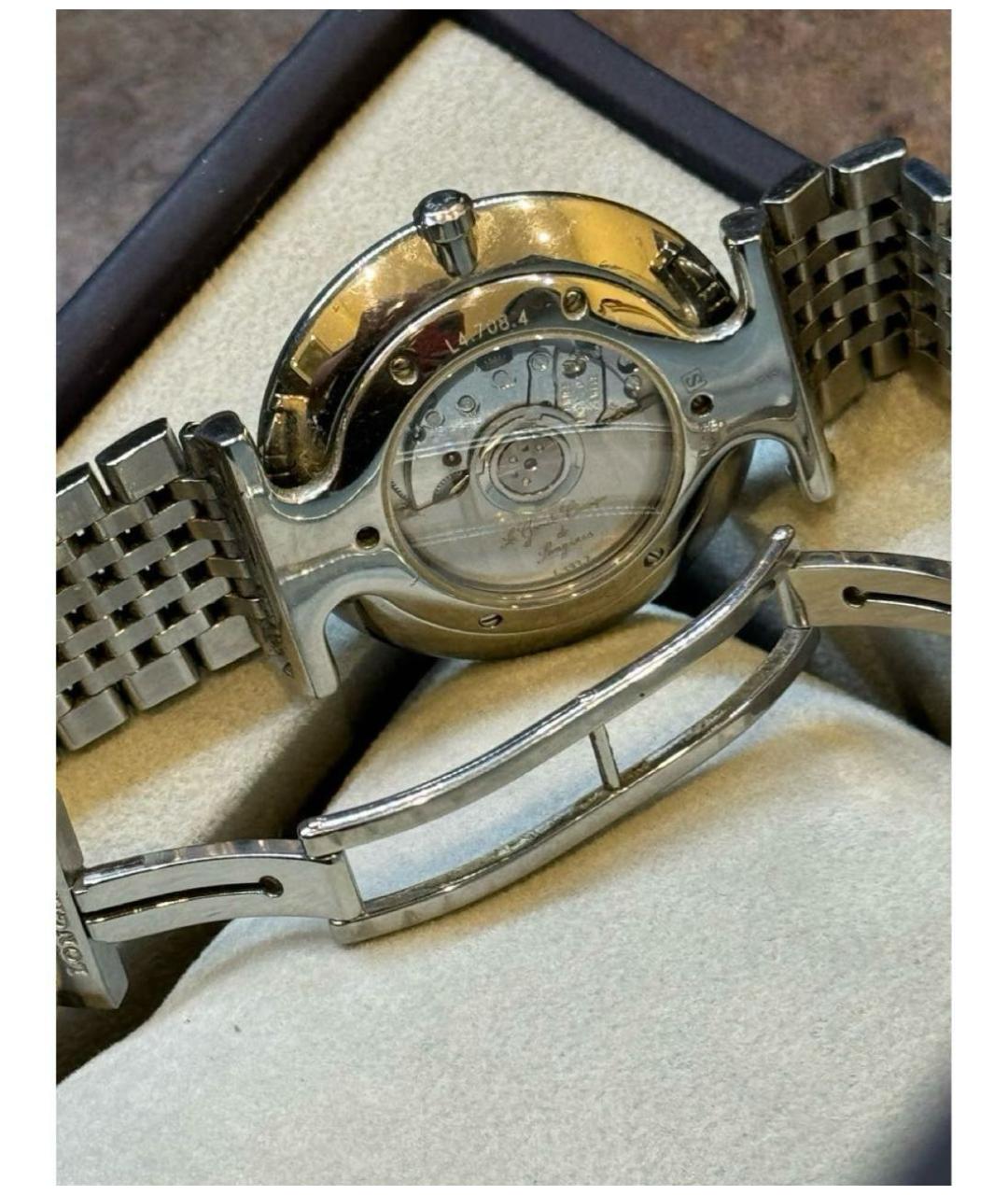 LONGINES Белые часы, фото 3