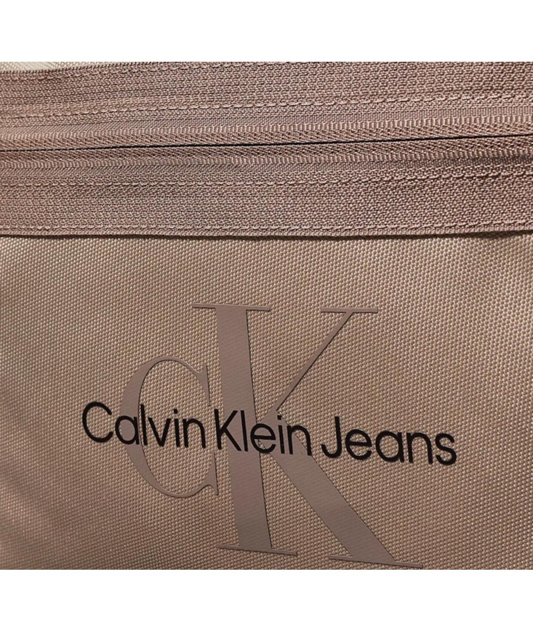 CALVIN KLEIN Бежевый тканевый рюкзак, фото 3