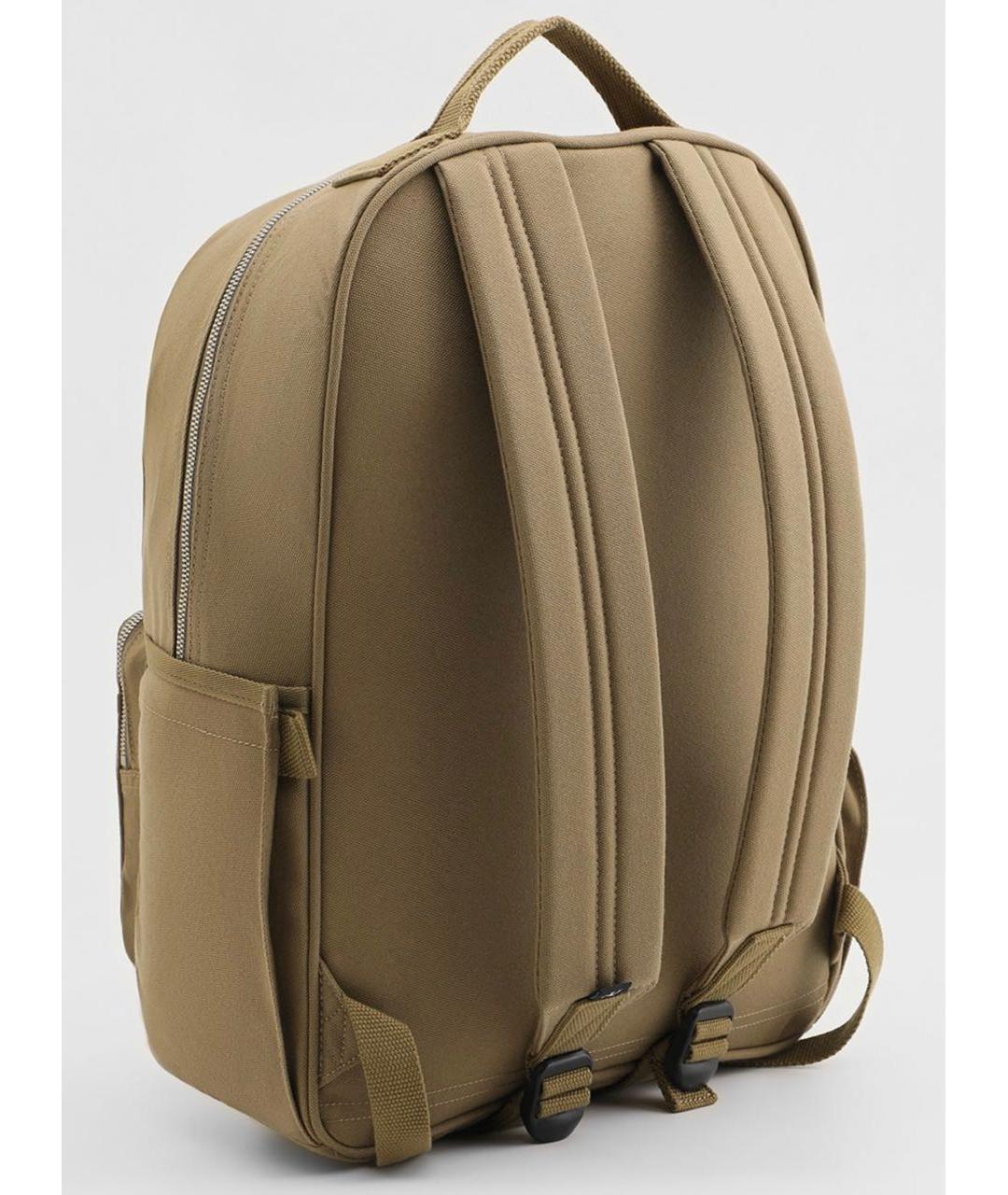 CALVIN KLEIN Бежевый тканевый рюкзак, фото 2