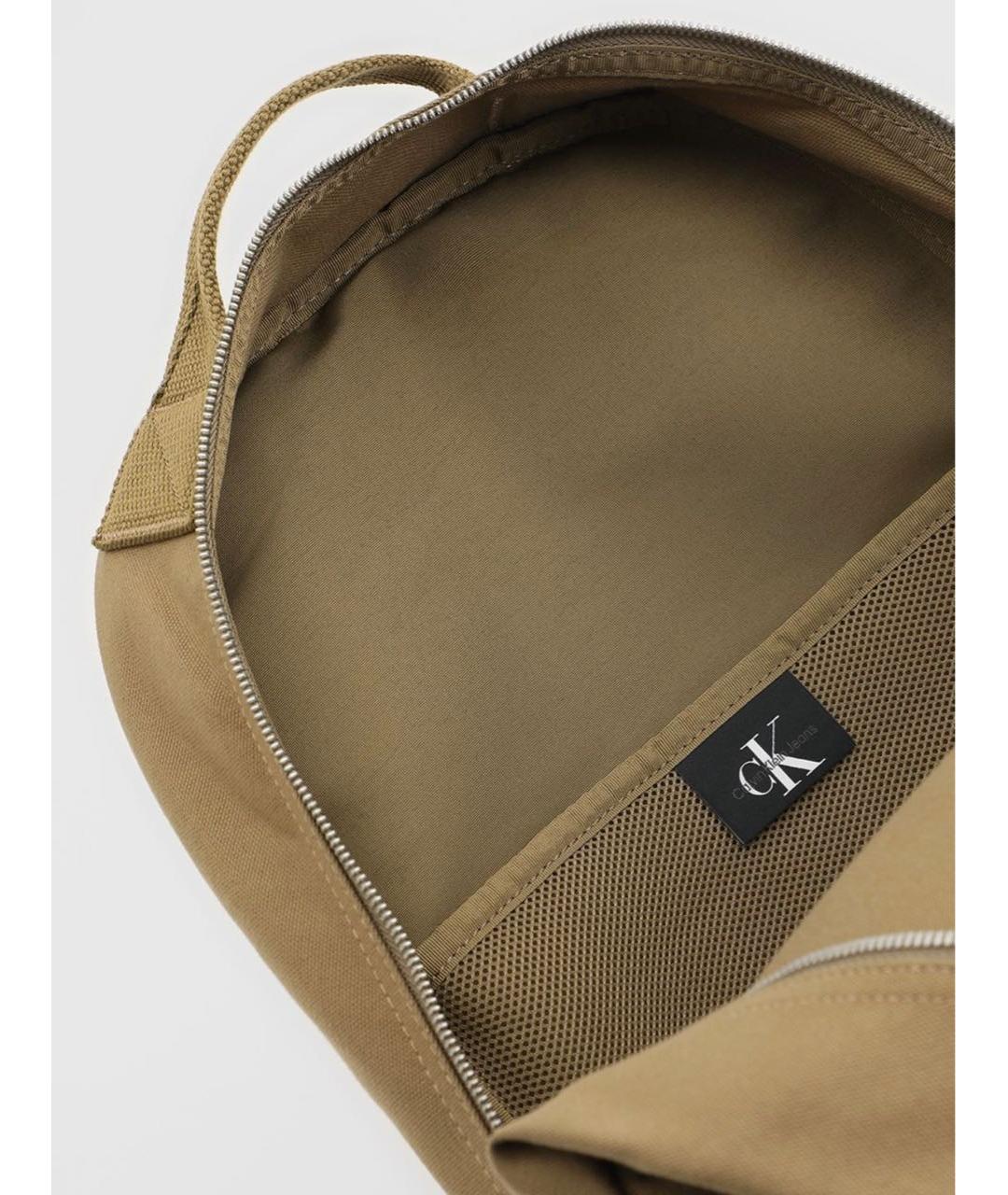 CALVIN KLEIN Бежевый тканевый рюкзак, фото 4