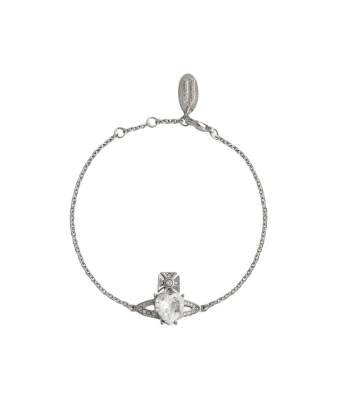 VIVIENNE WESTWOOD Серебрянный металлический браслет, фото 3