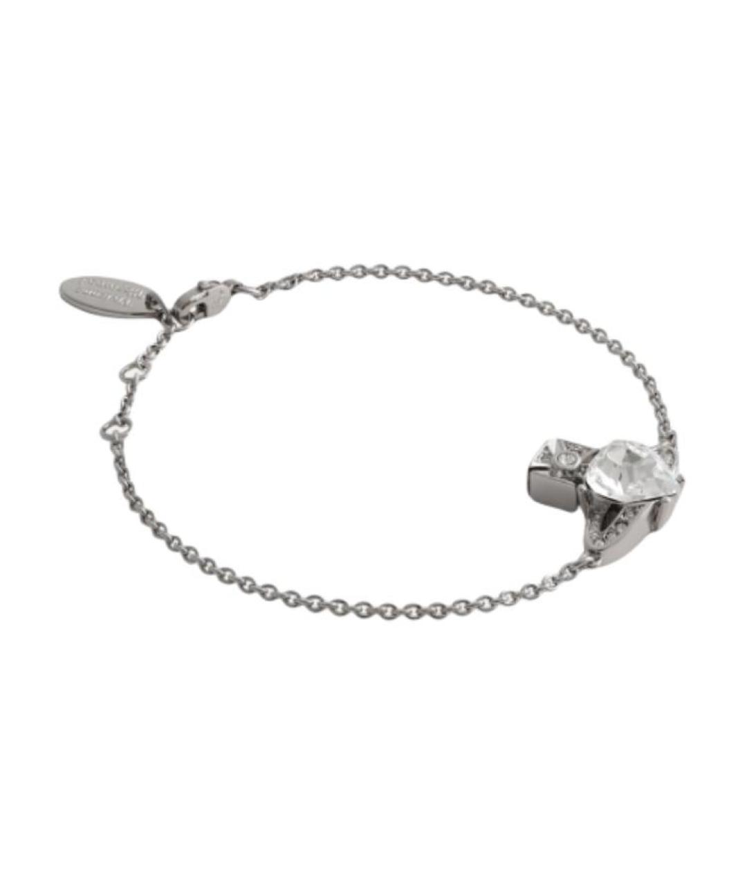 VIVIENNE WESTWOOD Серебрянный металлический браслет, фото 4