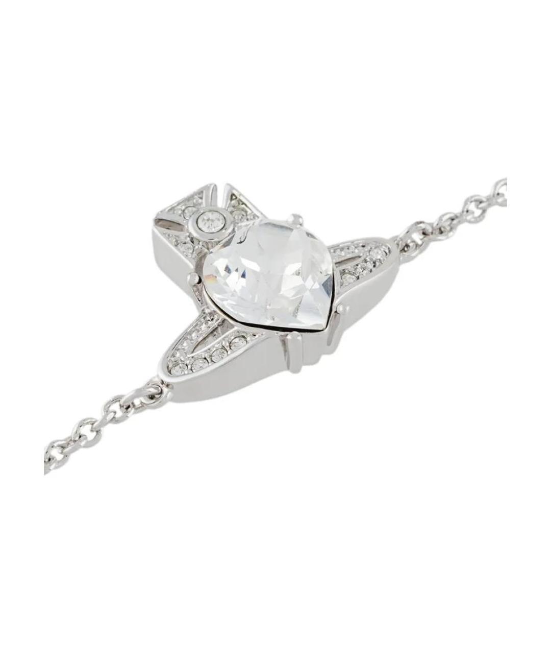 VIVIENNE WESTWOOD Серебрянный металлический браслет, фото 2