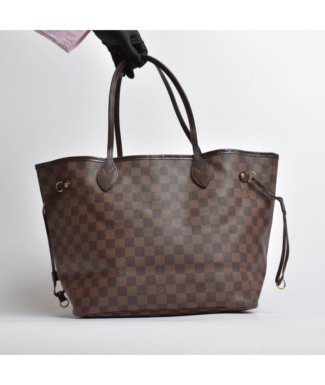 LOUIS VUITTON Коричневая сумка тоут, фото 3