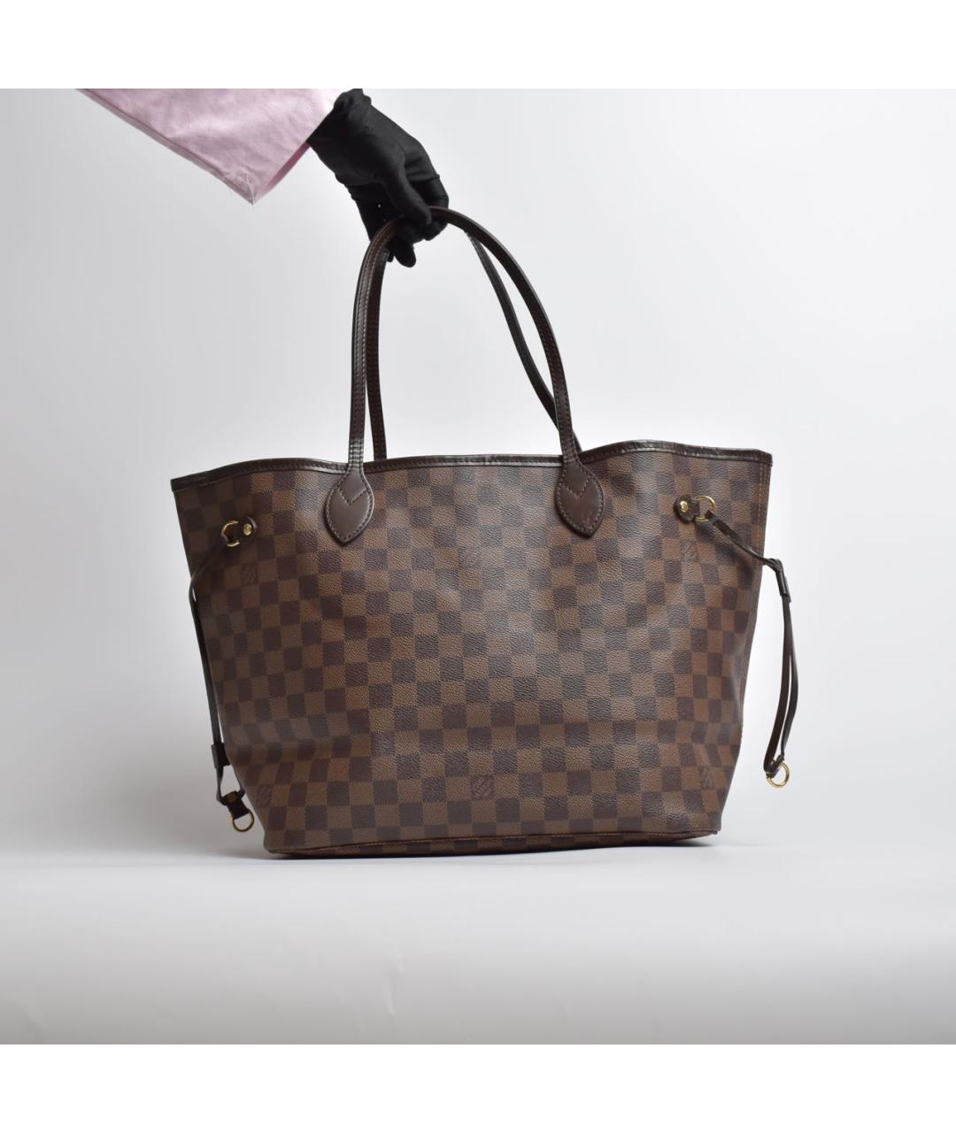 LOUIS VUITTON Коричневая сумка тоут, фото 9