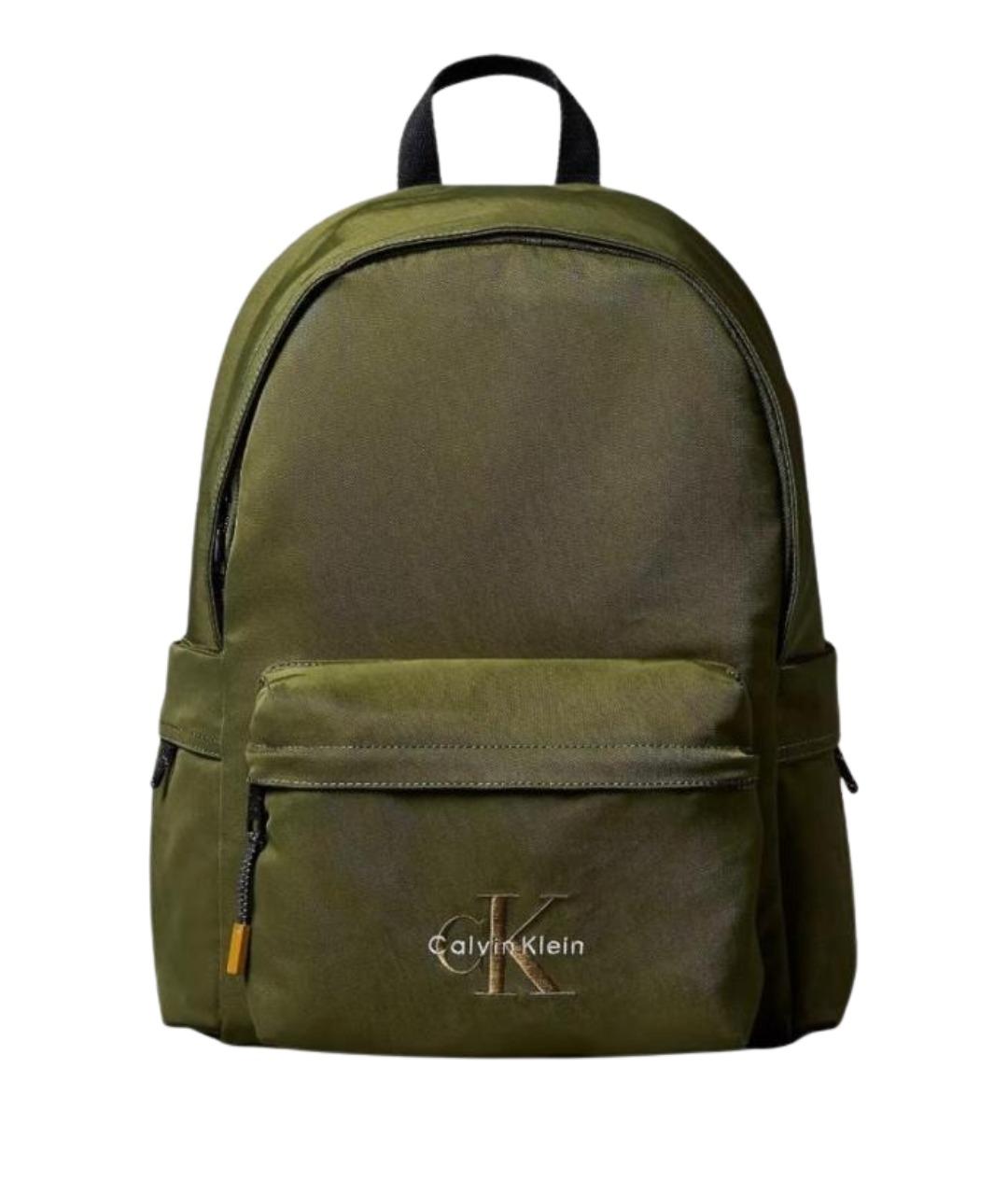 CALVIN KLEIN Зеленый тканевый рюкзак, фото 1