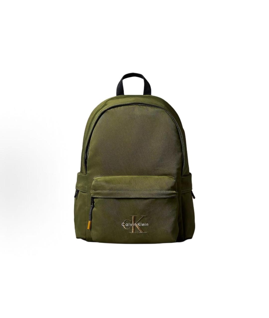 CALVIN KLEIN Зеленый тканевый рюкзак, фото 6