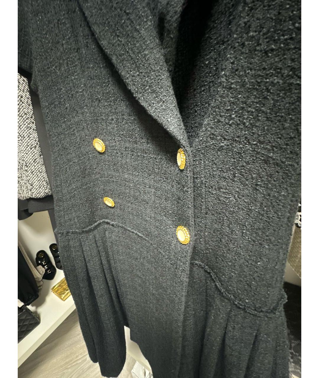 SANDRO Черное твидовое платье, фото 4