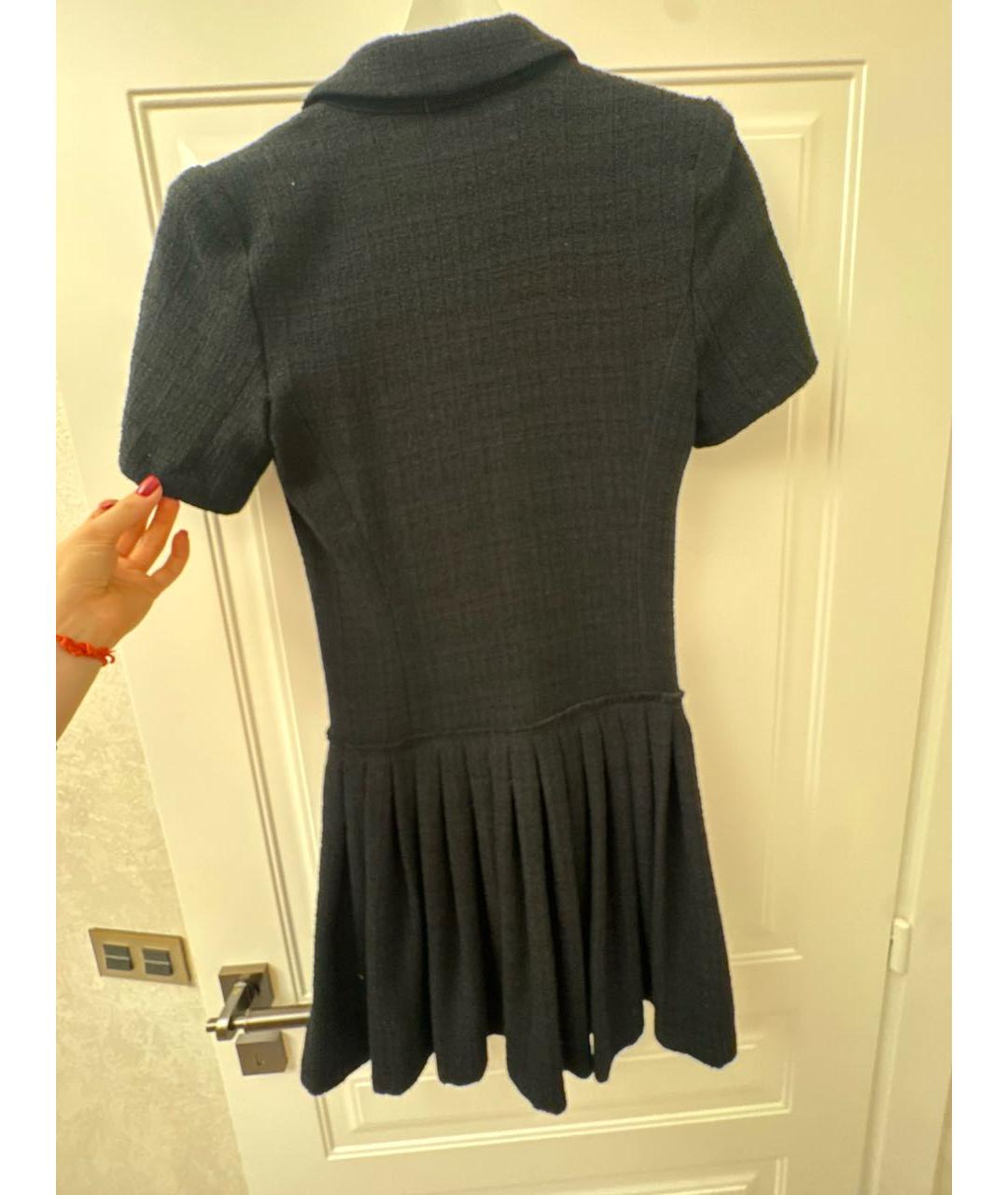 SANDRO Черное твидовое платье, фото 6