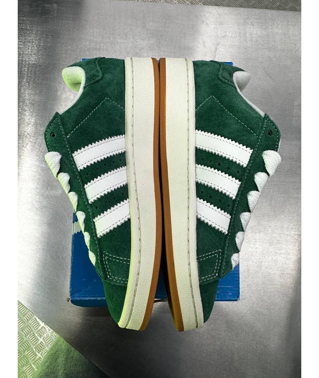 ADIDAS Зеленые замшевые кроссовки, фото 3